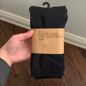 URBAN OUTFITTERS Fleece Lined Footless Tights